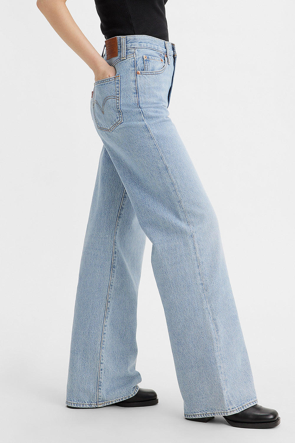 Ribcage Wide Leg Jeans Far and Wide Light Wash