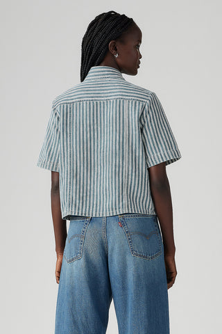 Rinoa Camp Shirt Mischa Stripe Denim