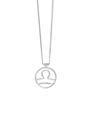 Libra Necklace Silver