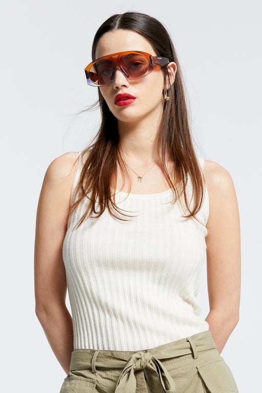 Lily Cashmere Singlet Off-White