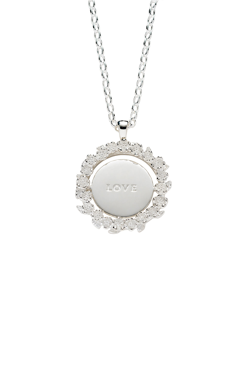 Love/Hate Mood Pendant Silver