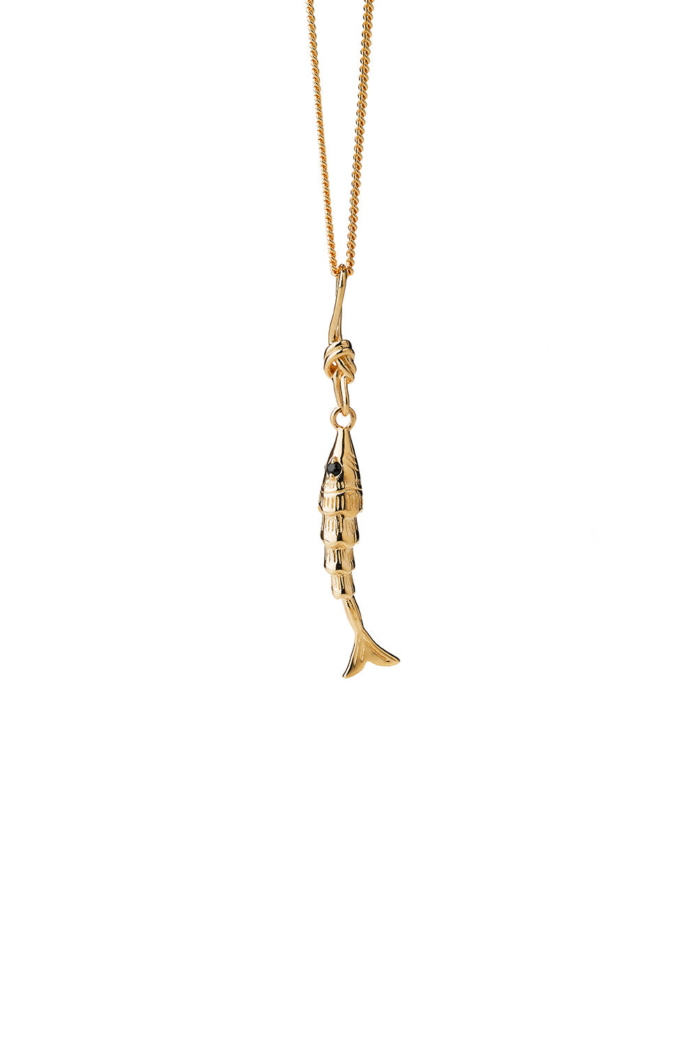 Lure Fish Necklace Gold