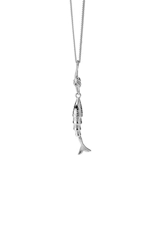 Lure Fish Necklace Silver