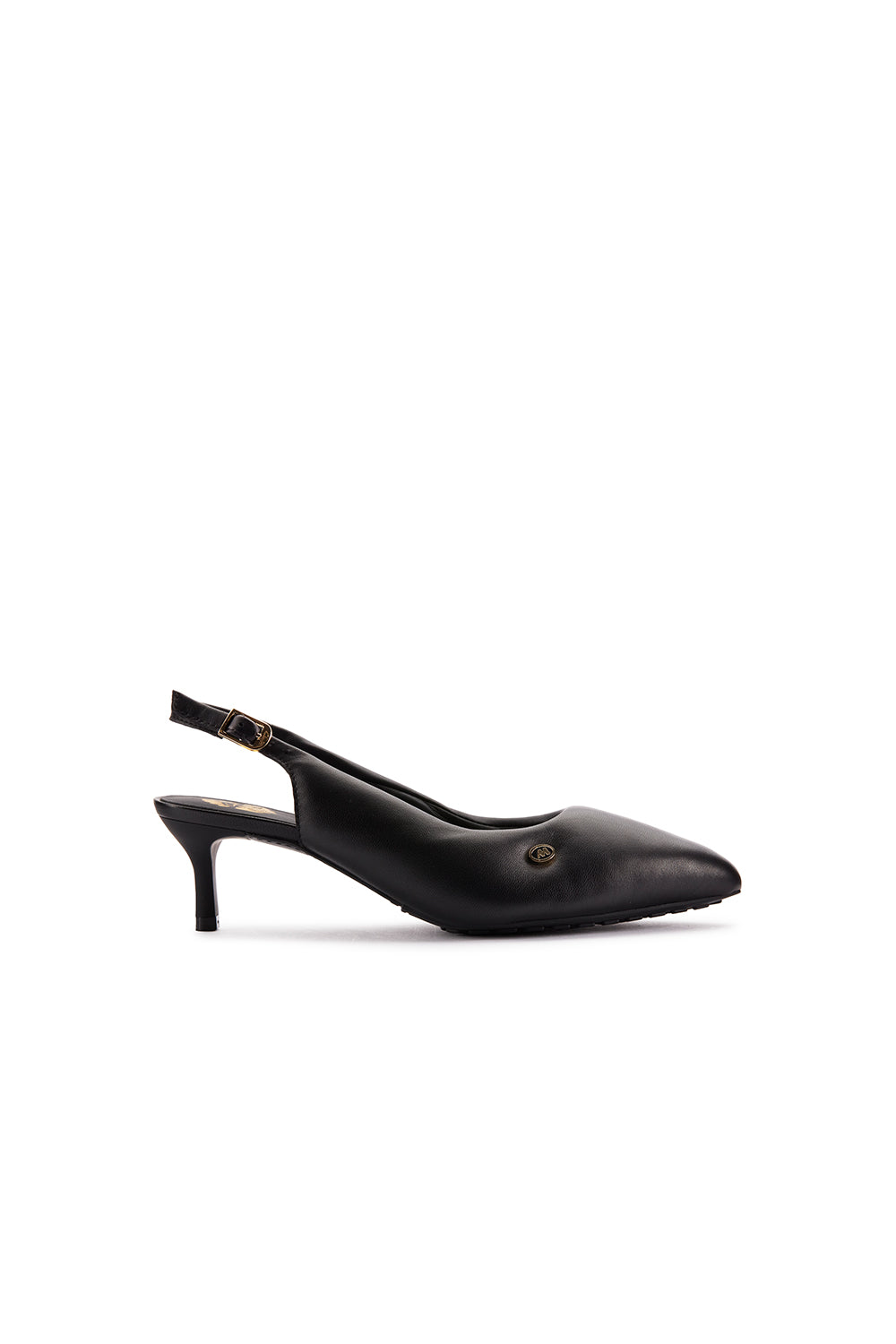 Martine Rose x  Sling Back Heel Black Leather