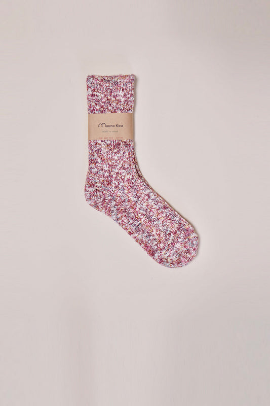 Slub Nep Twister Heather Multi Mix Socks