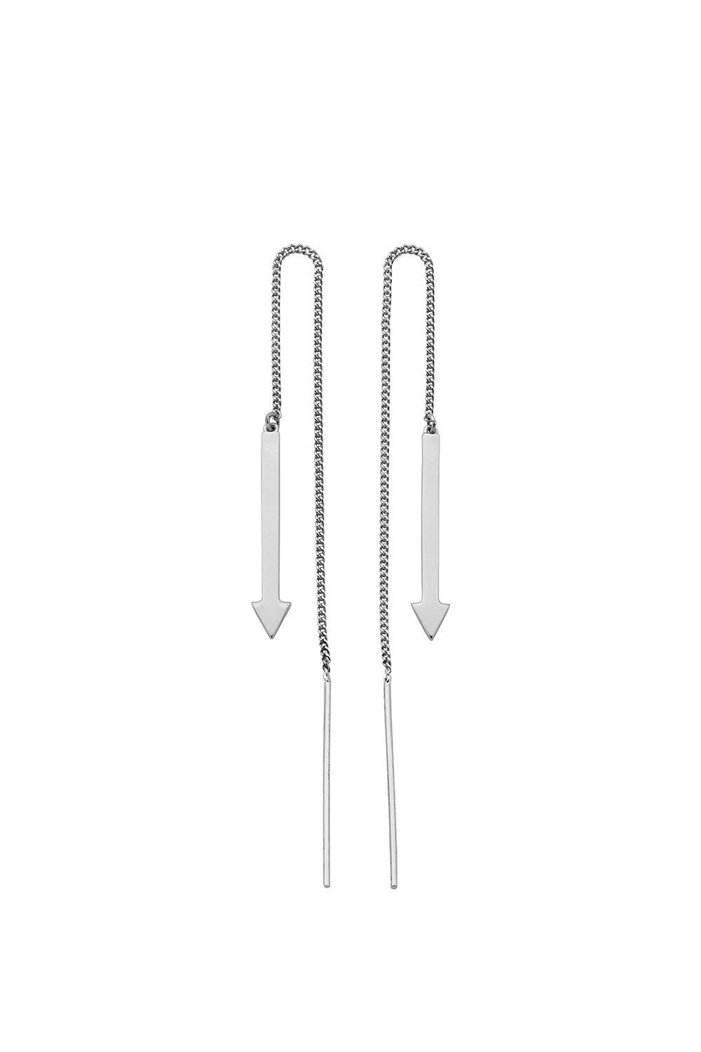 Metronome Earrings Silver