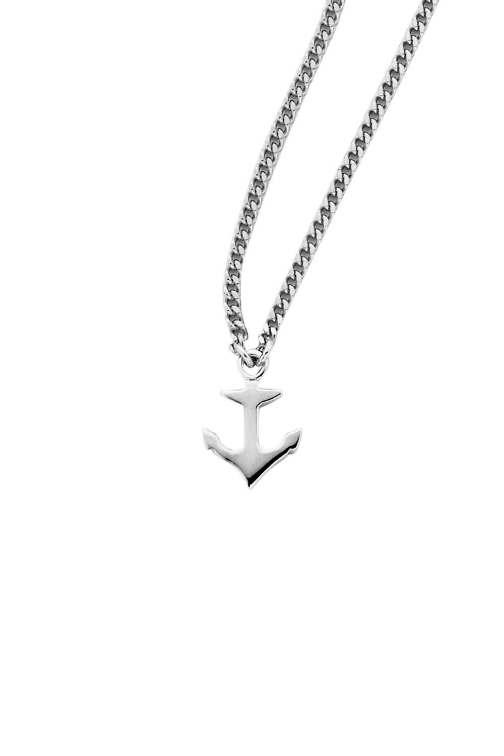 Mini Anchor Necklace Silver