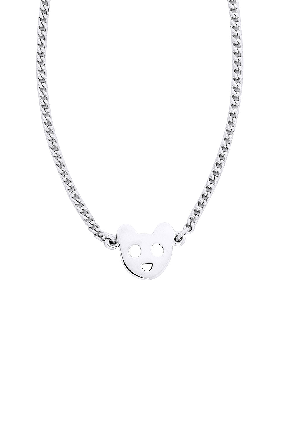 Mini Bear Necklace Silver