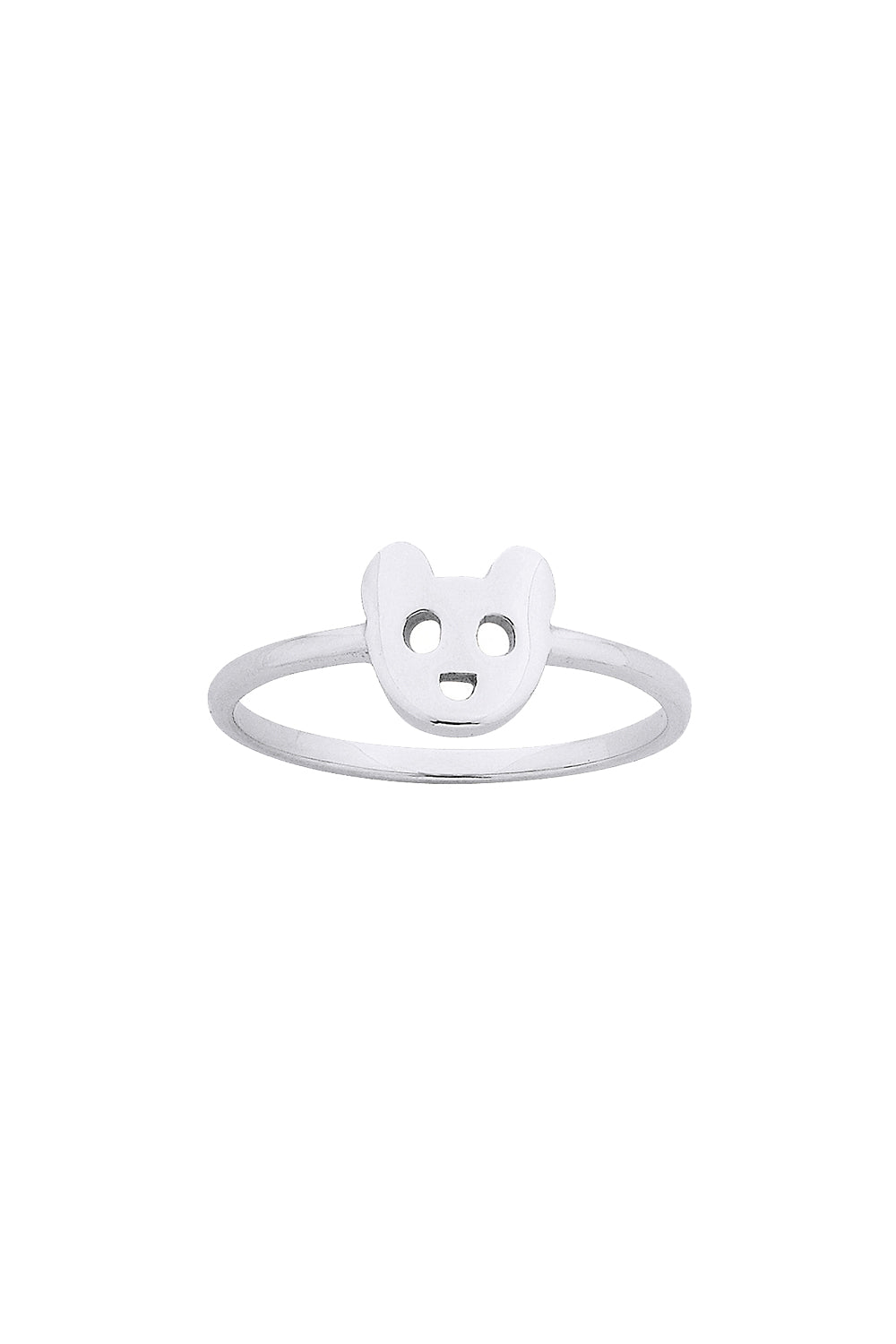 Mini Bear Ring Silver