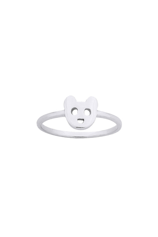 Mini Bear Ring Silver