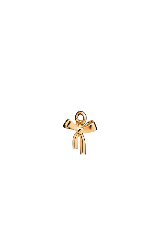 Mini Bow Charm Gold