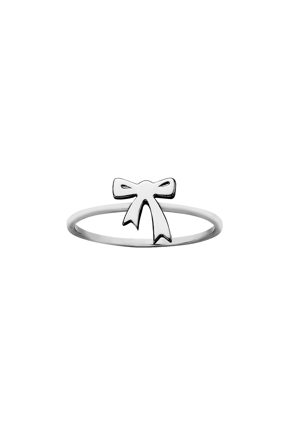 Mini Bow Ring Silver