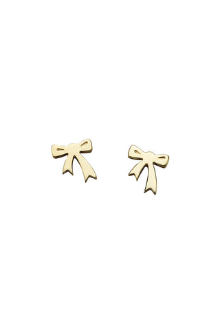 Mini Bow Studs Gold