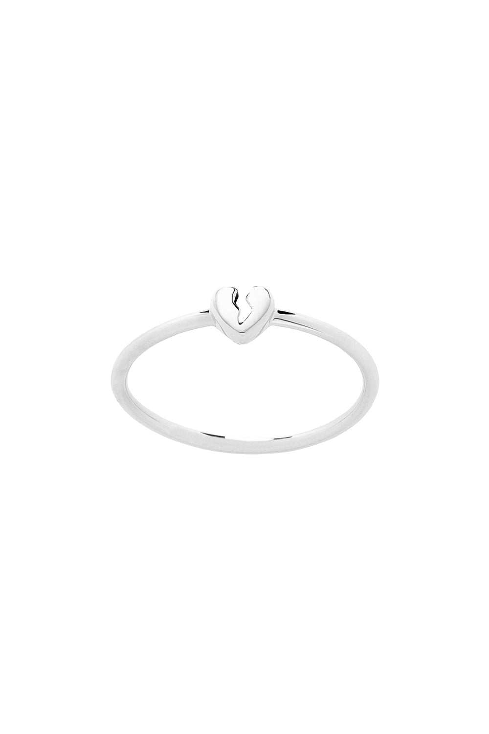 Broken Heart Ring Silver