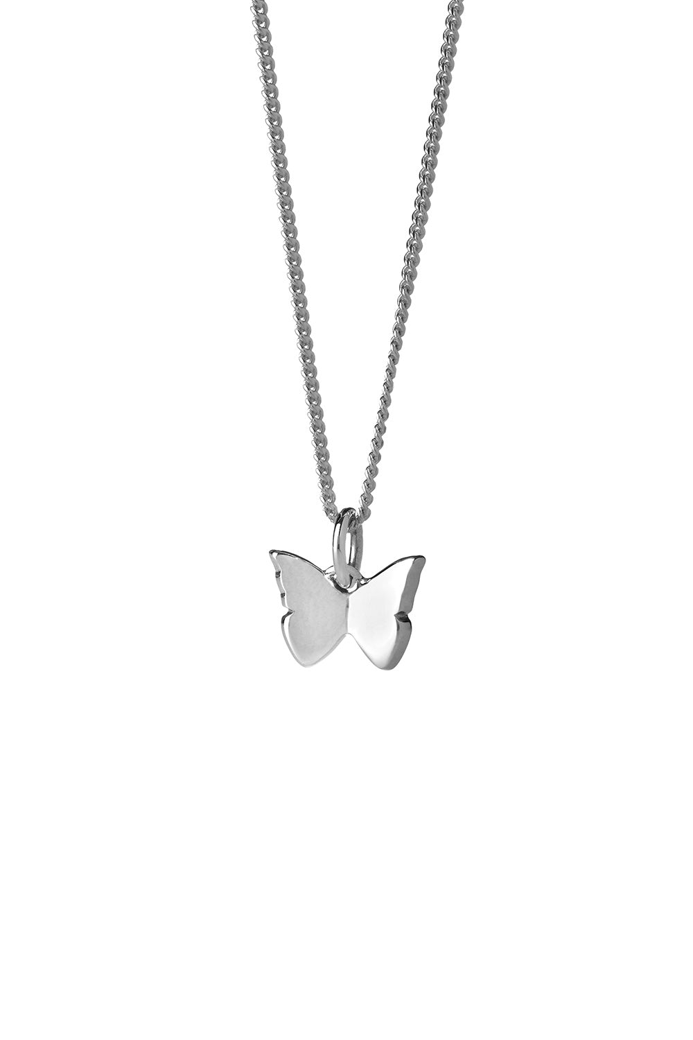 Mini Butterfly Necklace Silver