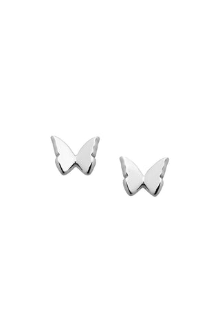 Mini Butterfly Studs Silver