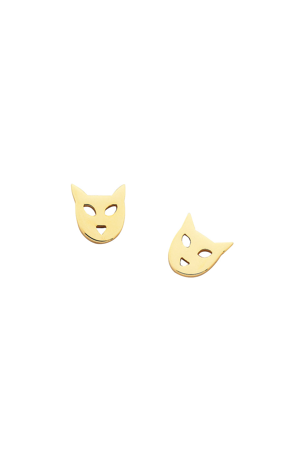 Mini Cat Studs Gold