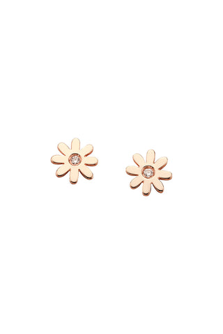 Mini Daisy Studs Rose Gold