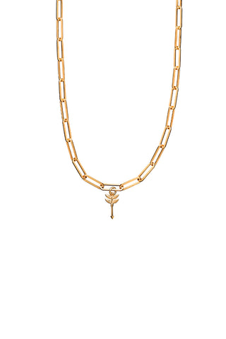 Mini Feather Arrow Charm Gold