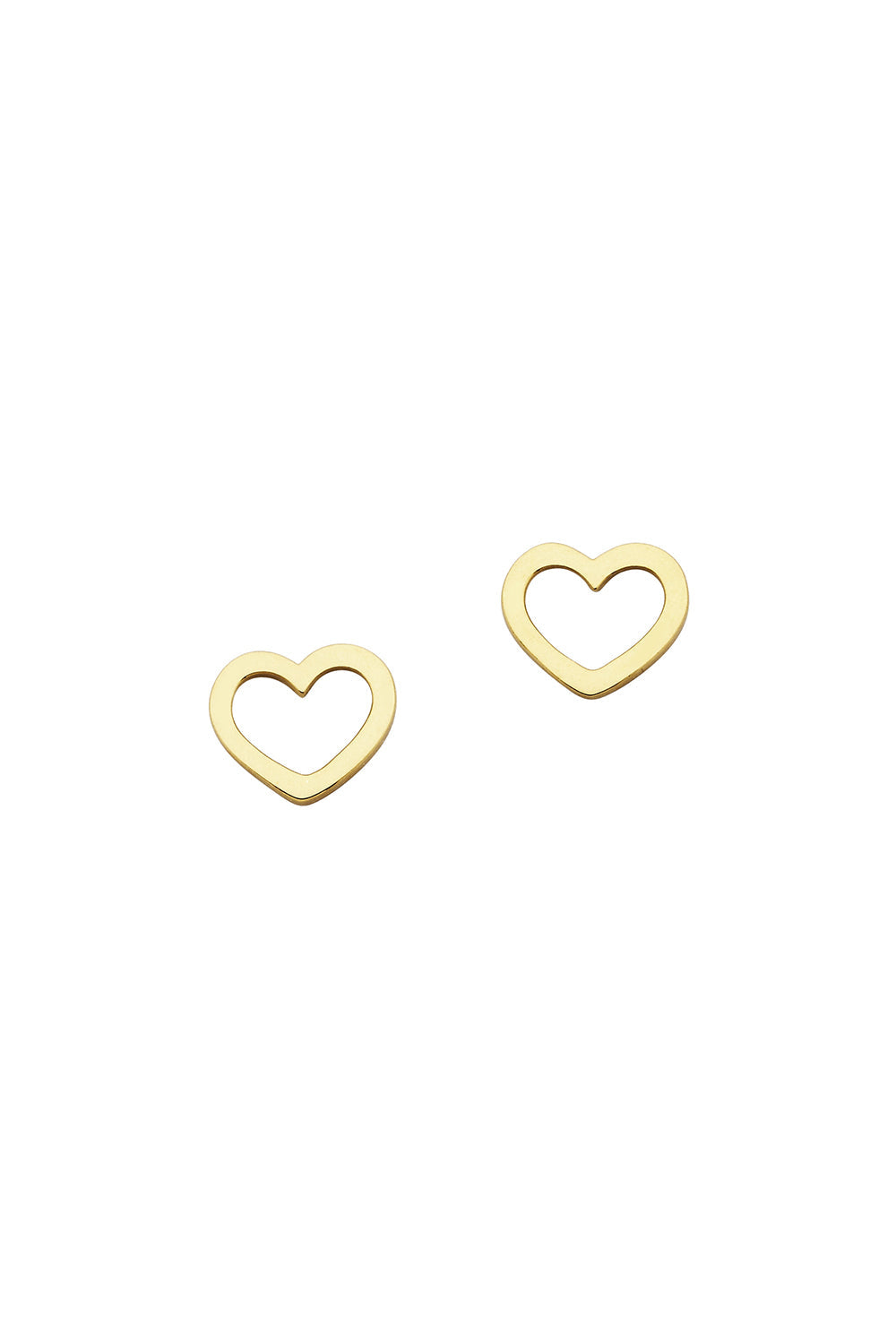 Mini Heart Studs Gold