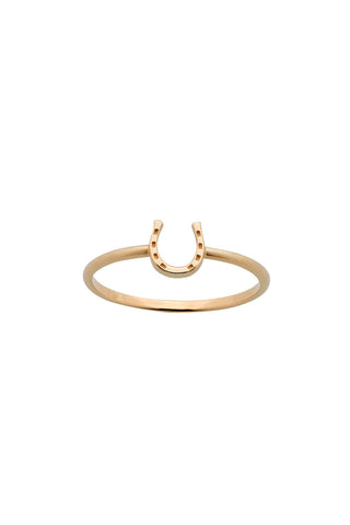 Mini Horseshoe Ring Gold