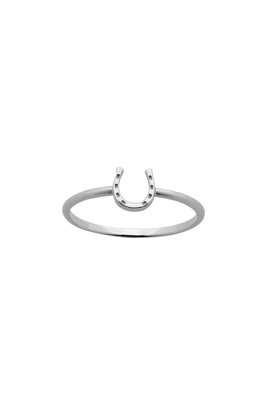 Mini Horseshoe Ring Silver