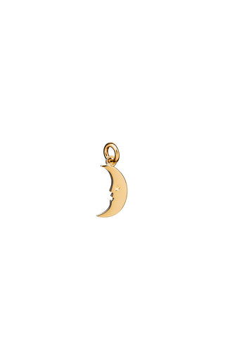 Mini Moon Charm Gold