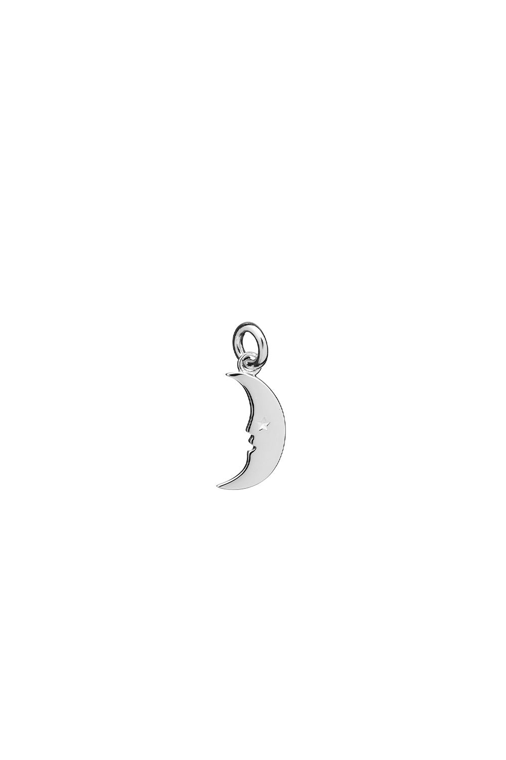 Mini Moon Charm Silver