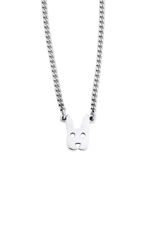 Mini Rabbit Necklace Silver