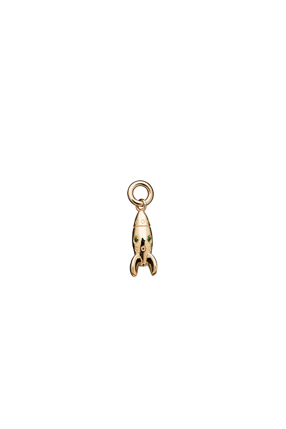 Mini Rocket Charm Gold