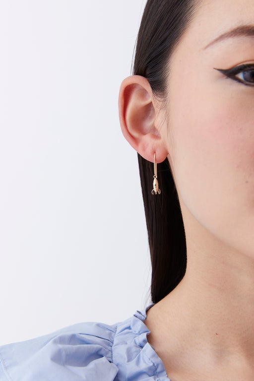 Mini Rocket Earrings Gold