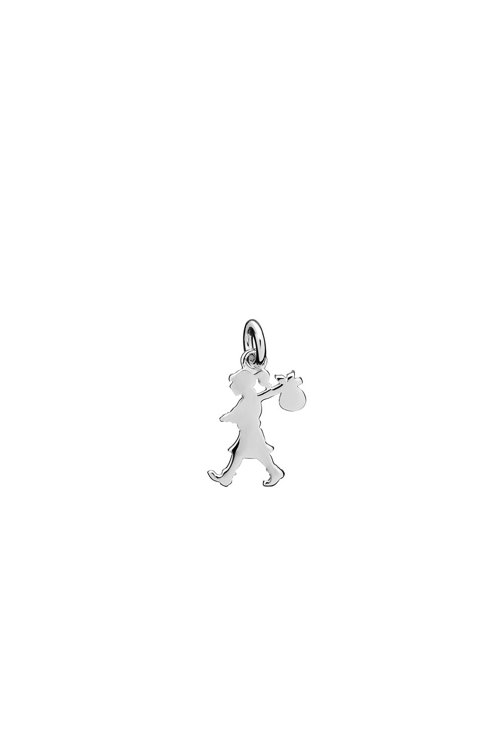 Mini Runaway Girl Charm Silver