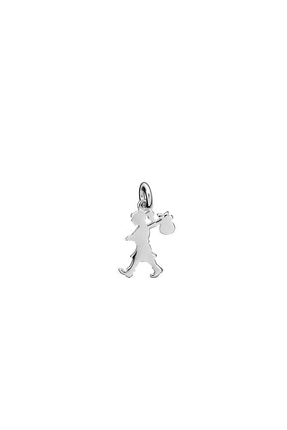 Mini Runaway Girl Charm Silver