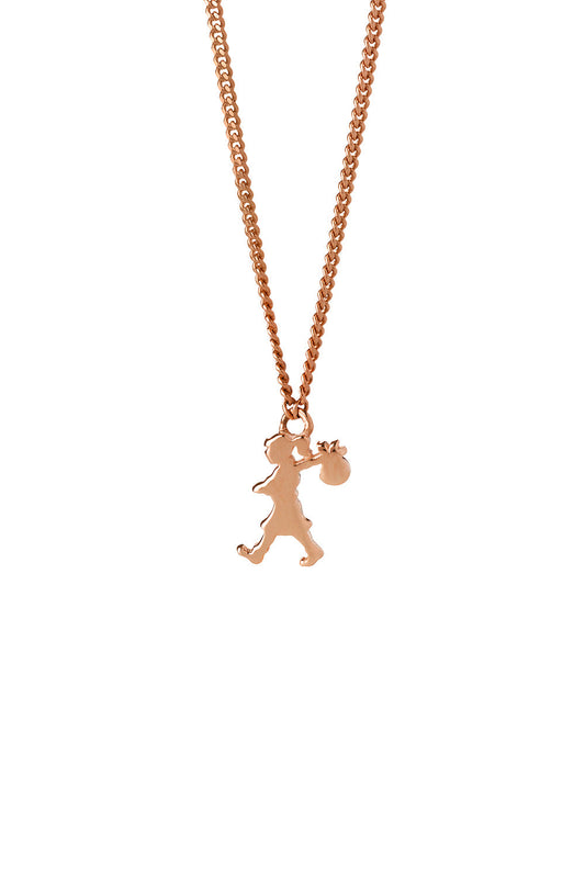 Mini Runaway Girl Necklace Rose Gold