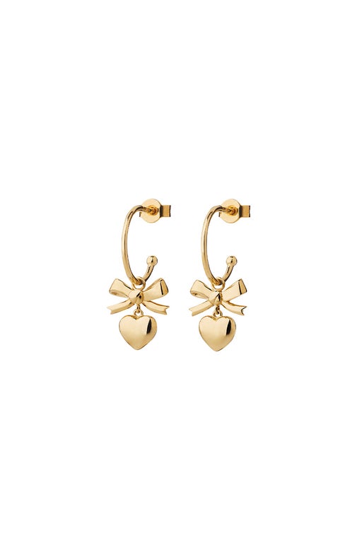 Mini Superlove Hoops Gold