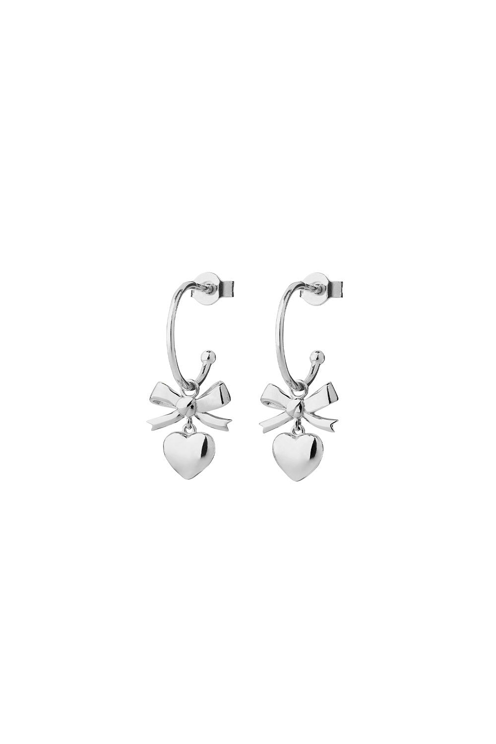 Mini Superlove Hoops Silver