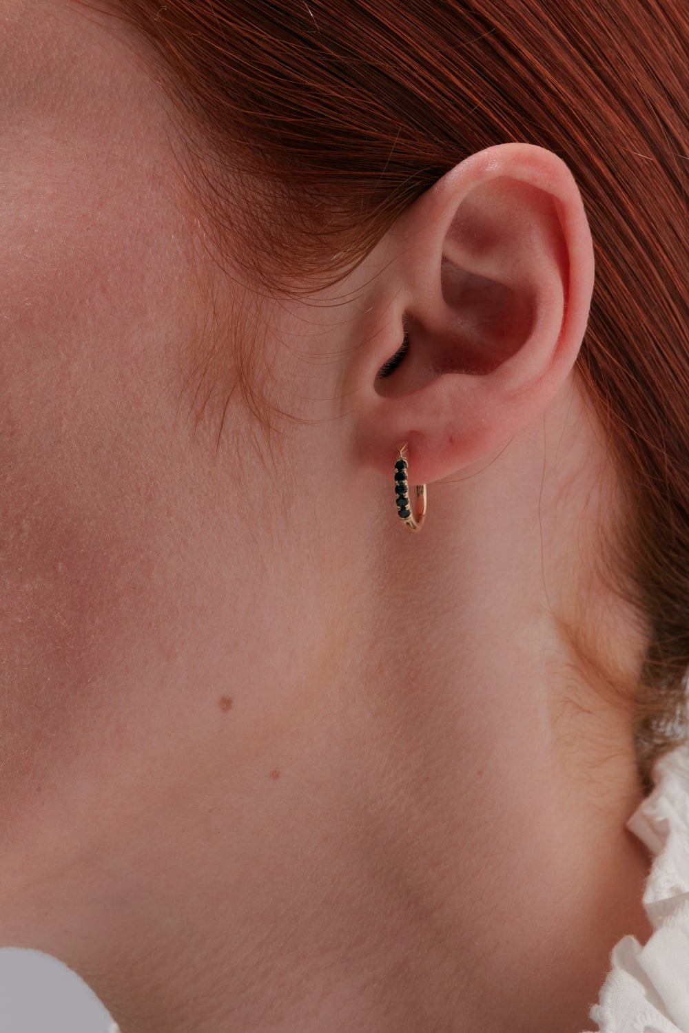 Miniaturist Earrings Gold Onyx