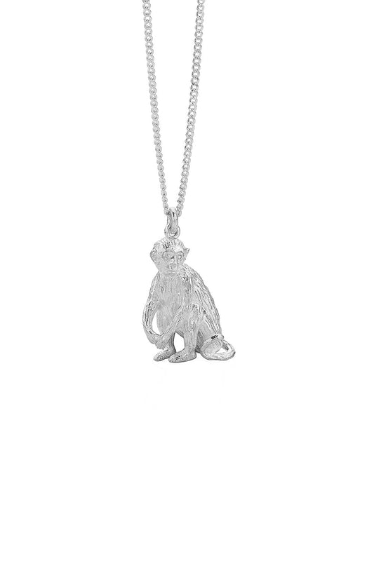 Monkey Necklace Silver