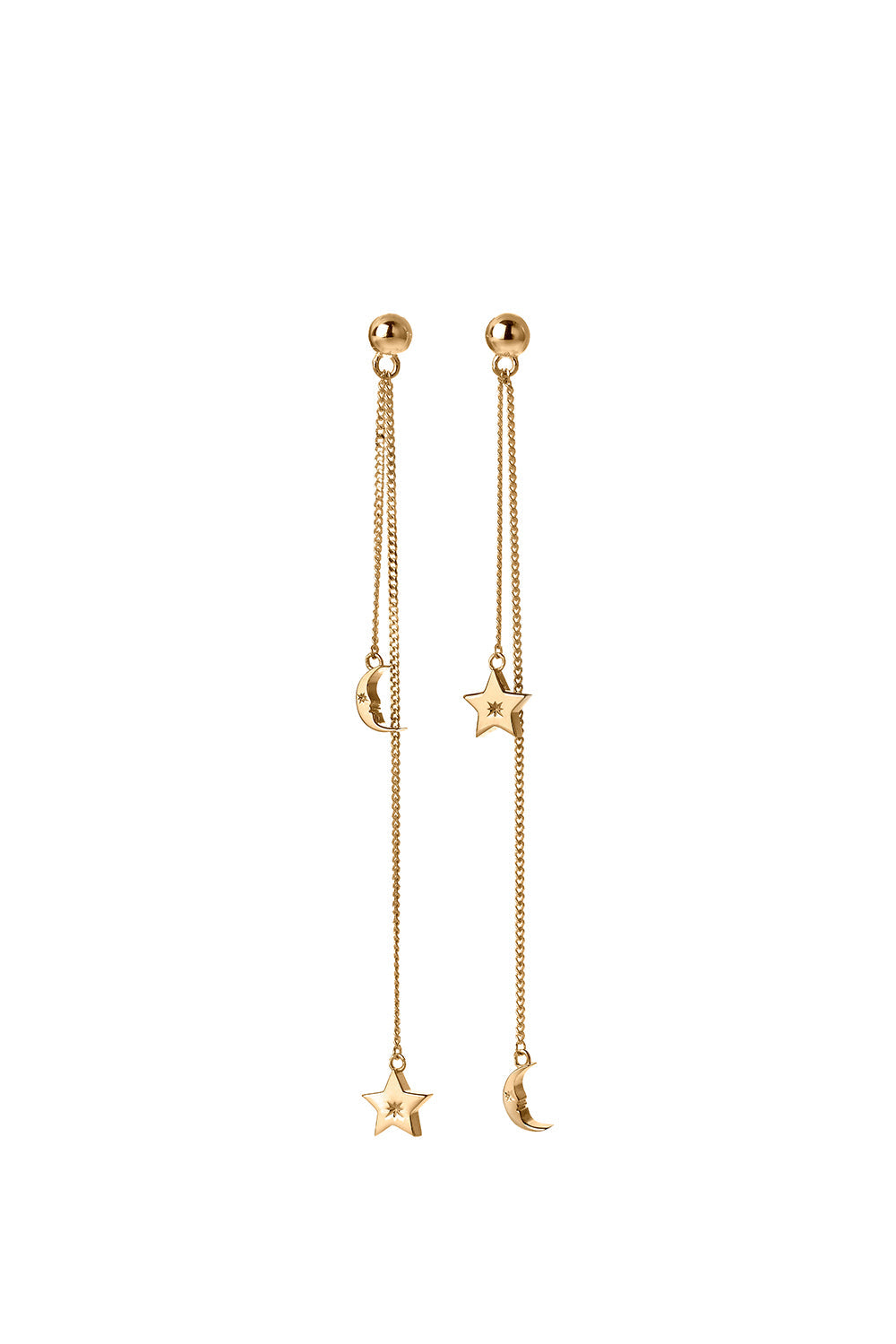 Moon and Star Pendulum Gold