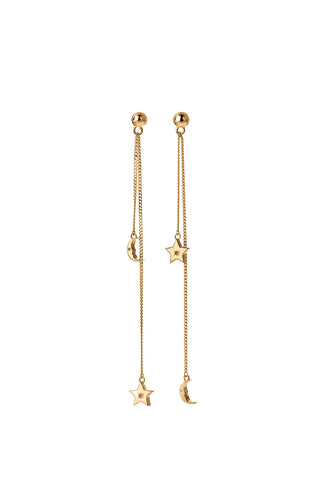 Moon and Star Pendulum Gold