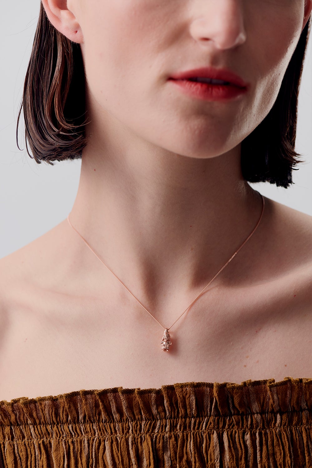 Ms Gnome Necklace Rose Gold