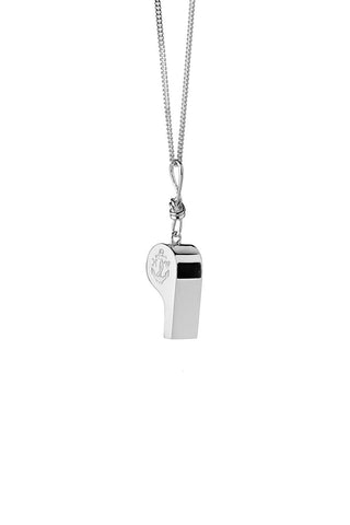 Navigator's Whistle Necklace Silver