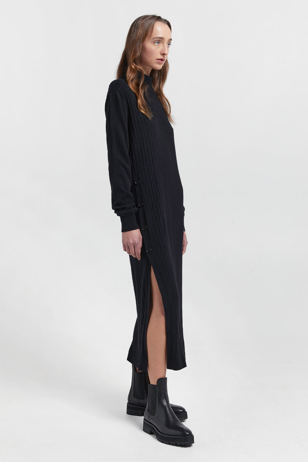 Nina Cashmere Turtleneck Dress