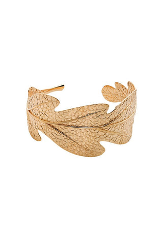 Oak Leaf Cuff Gold-Plated