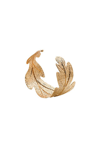 Oak Leaf Cuff Gold