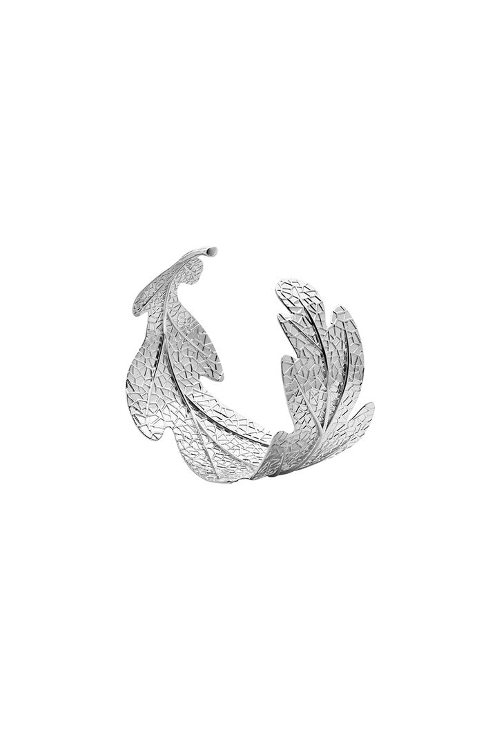 Oak Leaf Cuff Silver