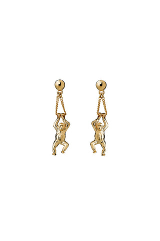 Orangutan Earrings Gold