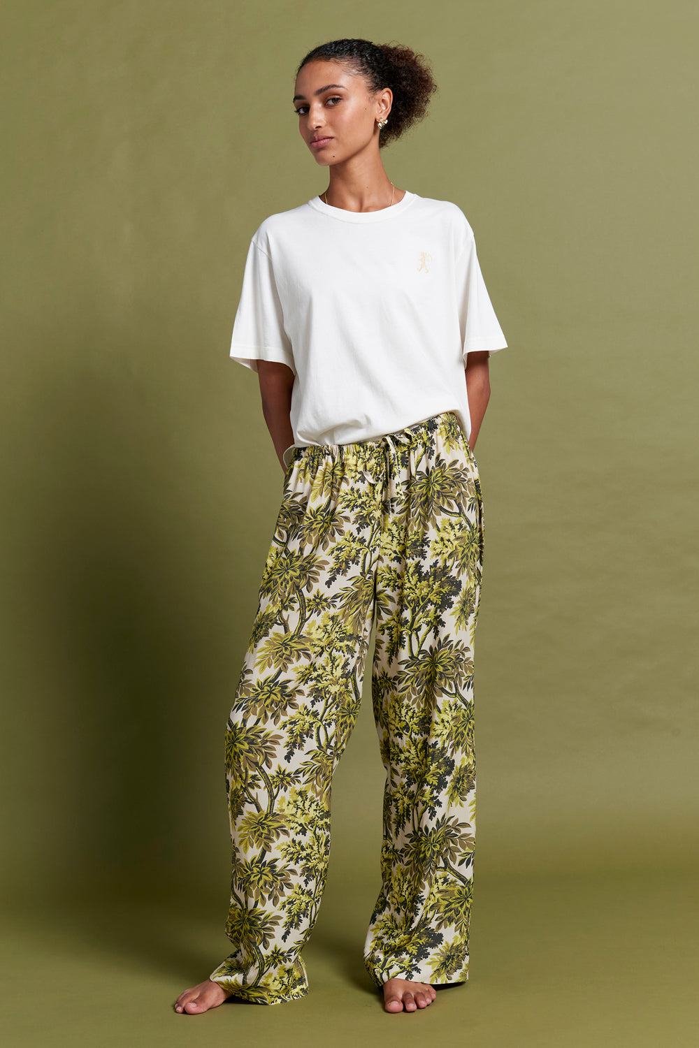 Papinelle x  Canopy Full Length Wide Leg Pant Citronelle