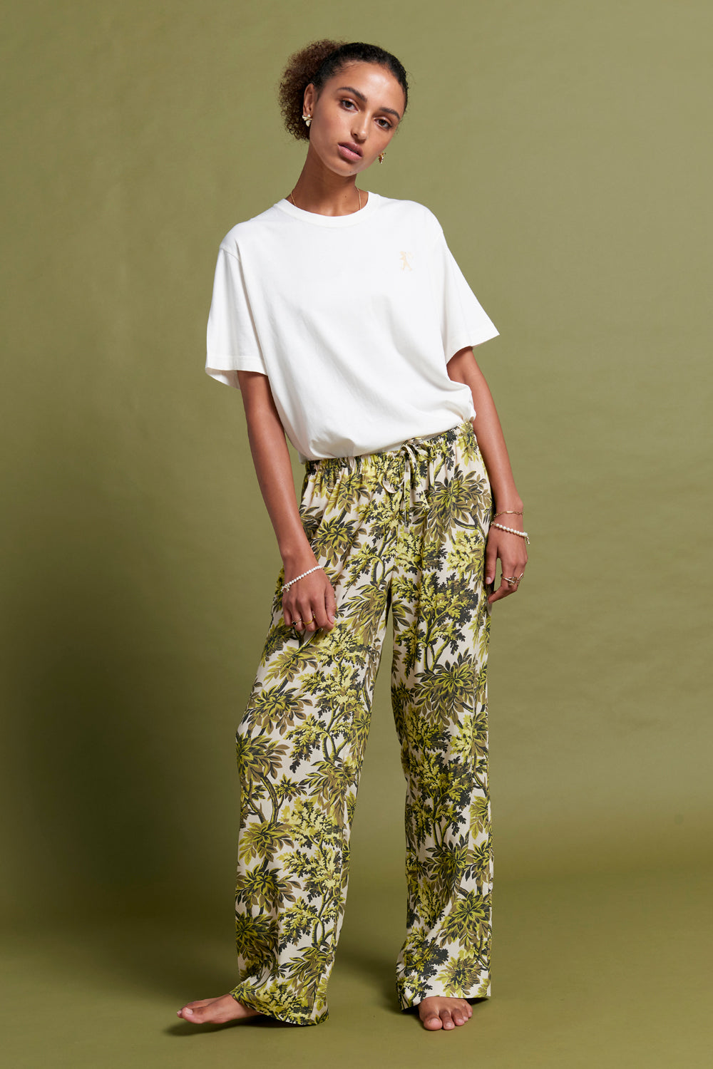 Papinelle x  Canopy Full Length Wide Leg Pant Citronelle