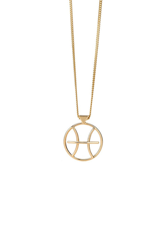 Pisces Necklace Gold